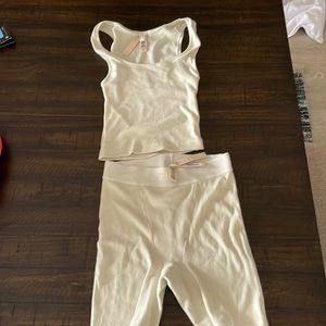 SKIMS by Kim Kardashian XS tank and brief set, Bone color, NWT